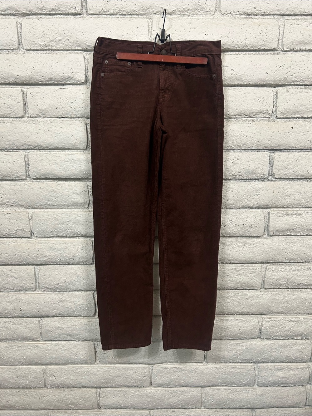 American Eagle 90s inspired Straight‎ Corduroy Pants Brown Women's Size 4